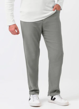 Exco - Calça em Linho  Cinza - EXCO