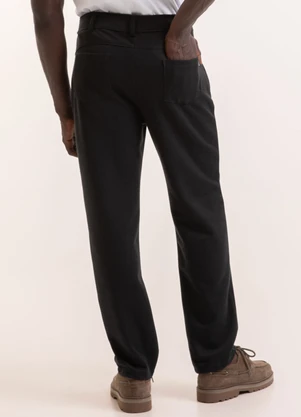 Exco-oil - Calça em Tecido Texturizado Preto - EXCO-OIL