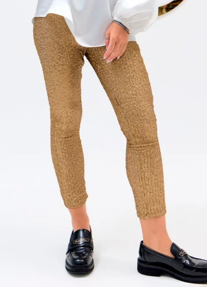 Carlota Costa - Calça Legging Amarelo - CARLOTA COSTA