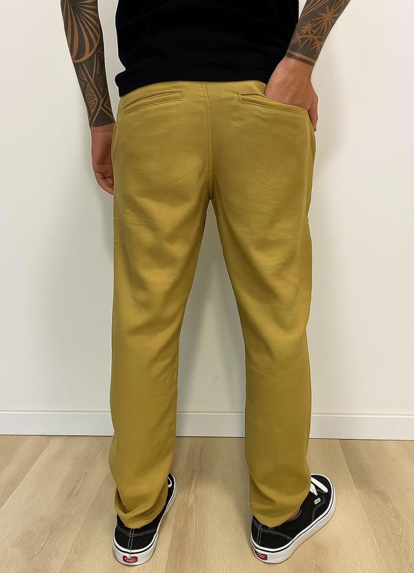 Rafree - Calça Masc Alfaiataria com Elastico Marant Caqui 2