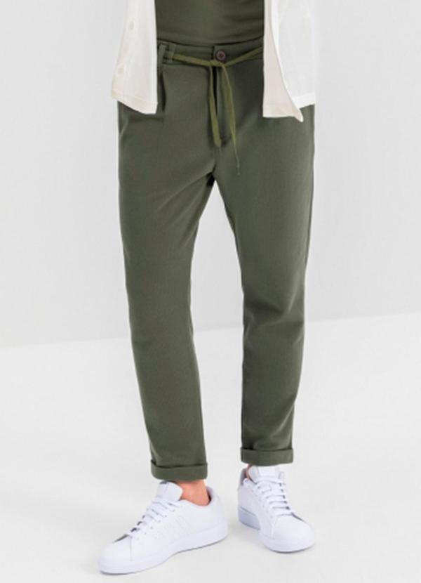 Essendi - Calça Masculina em Piquet Verde