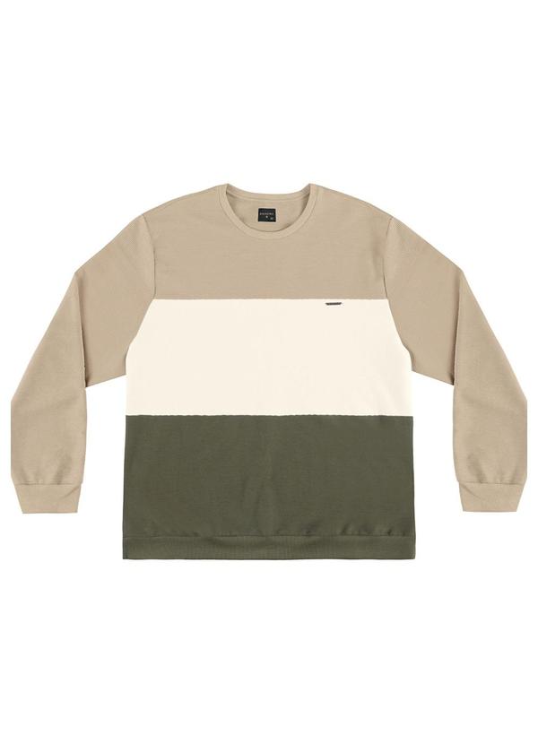 Diametro - Blusão Masculino Plus Size Bege