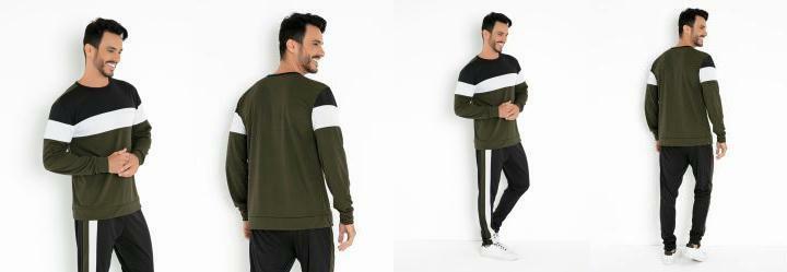 Casaco Tricolor com Recortes