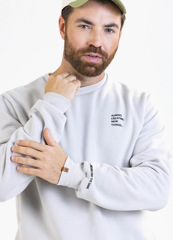 Soft Bonni - Blusão Adulto em Moletom Branco