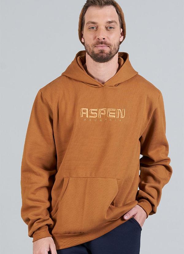 Soft Bonni - Blusão Adulto Masculino Bordado Aspen Marrom