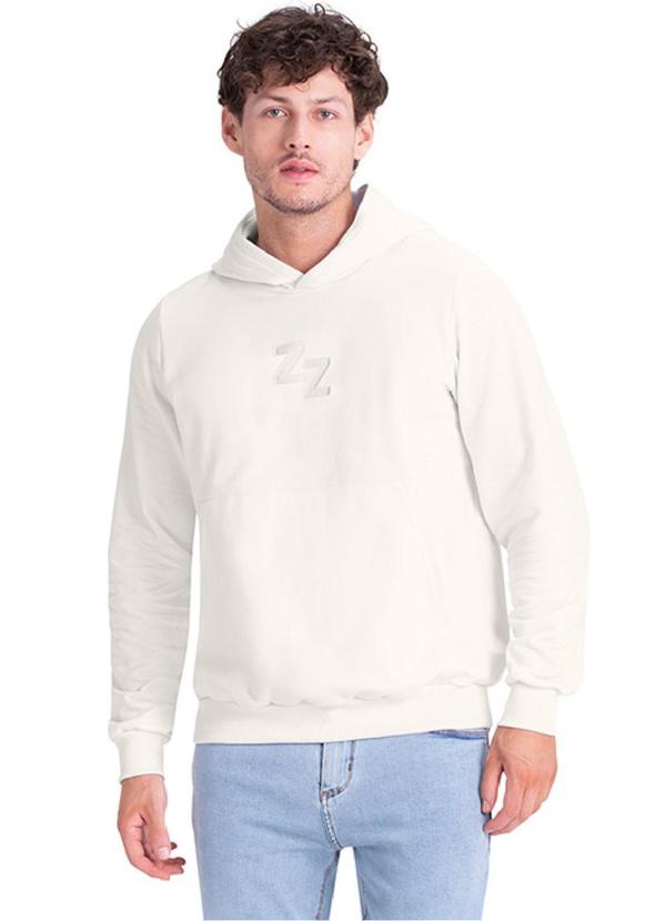 Rezzato - Blusão com Capuz Casual Masculino Branco