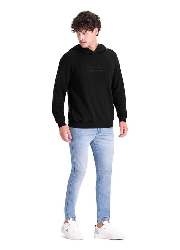 Rezzato - Blusão com Capuz Casual Masculino Preto 2