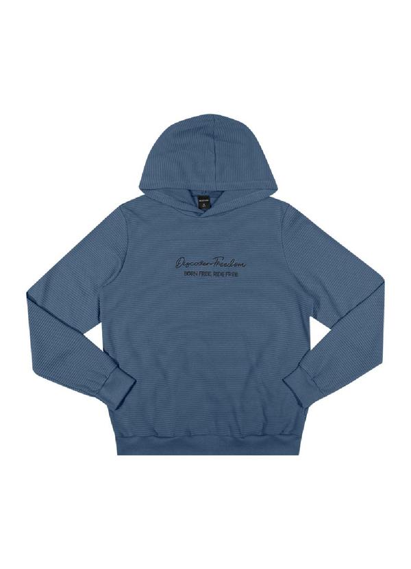 Rezzato - Blusão com Capuz Estilizado Masculino Azul
