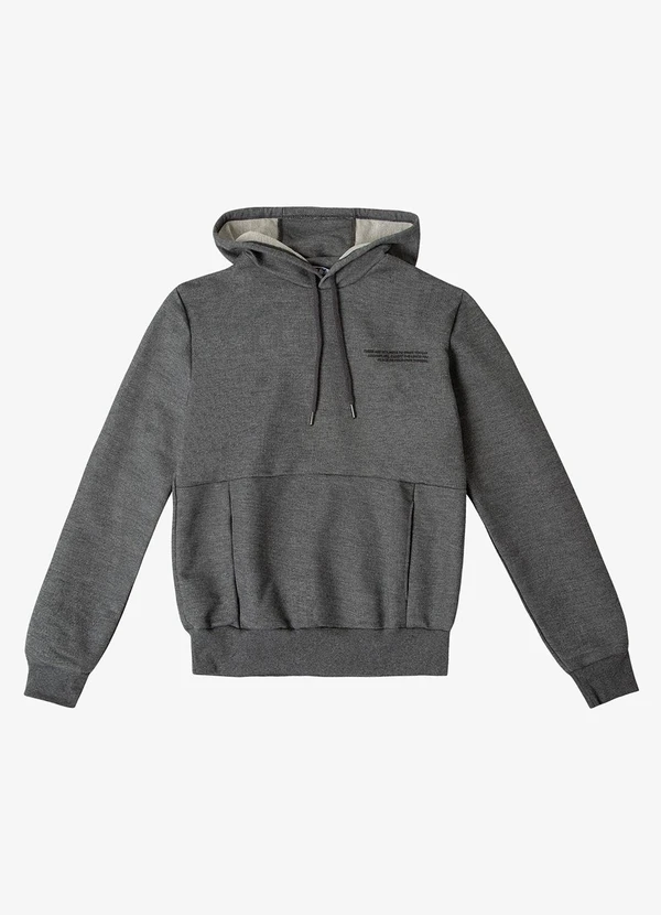 Minty - Blusão com Capuz Masculino Cinza