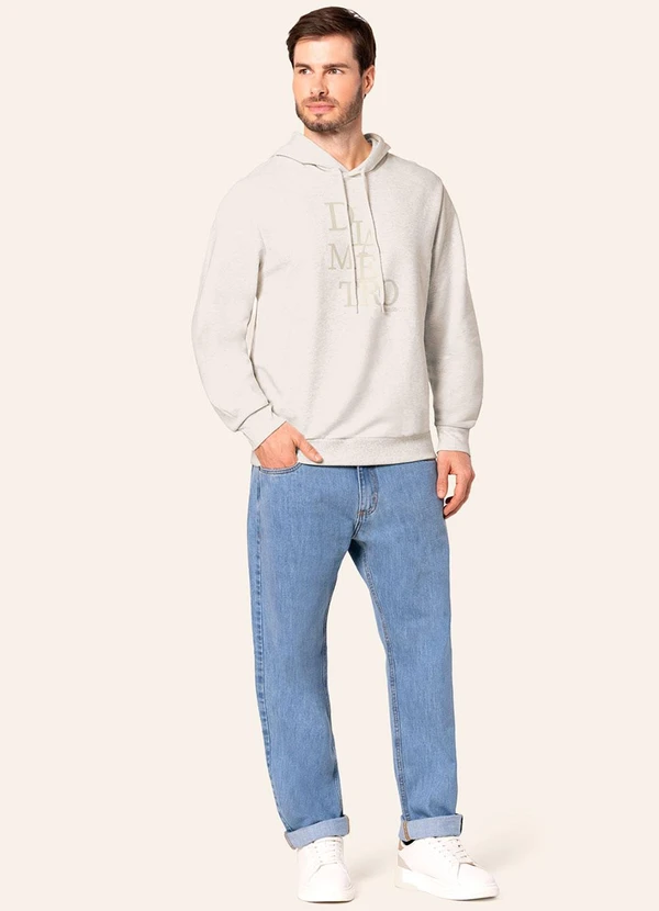 Diametro - Blusão com Capuz Masculino Diâmetro Bege 3