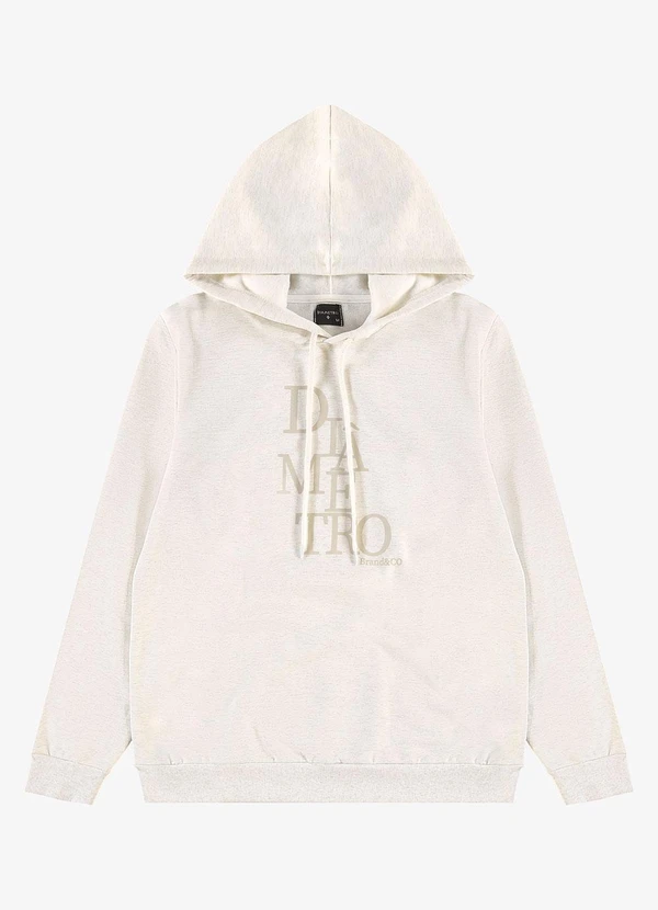 Diametro - Blusão com Capuz Masculino Diâmetro Bege 5