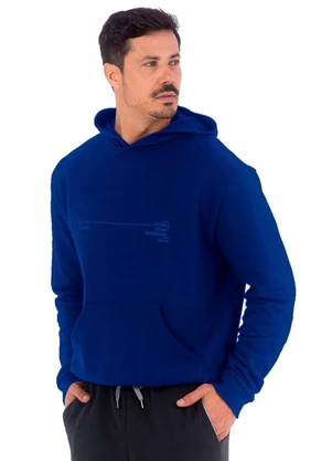 Decoy - Blusão Masculina Moletom Estampado Azul - DECOY