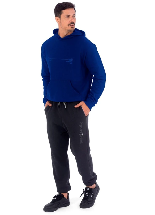 Decoy - Blusão Masculina Moletom Estampado Azul 2