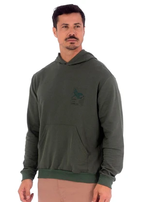 Decoy - Blusão Masculina Moletom Estampado Verde - DECOY