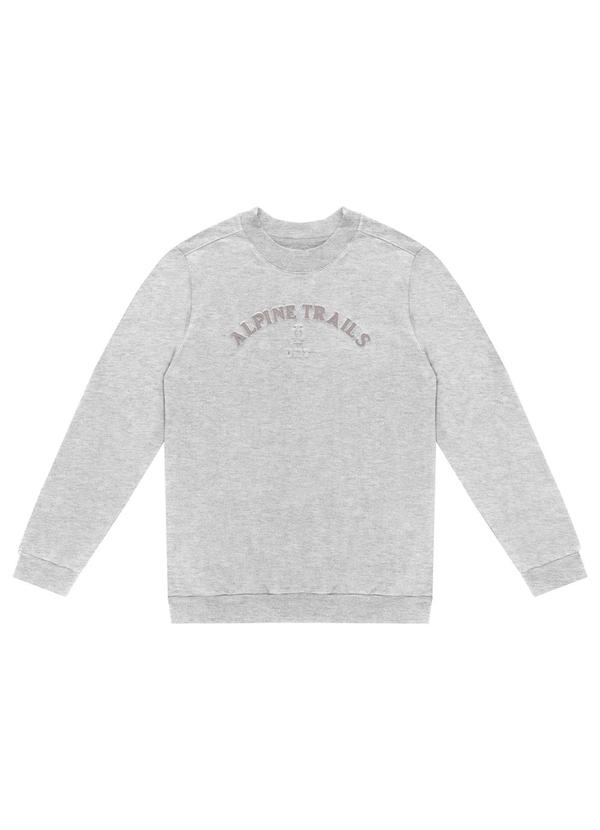 Diametro - Blusão Masculino em Moletom Cinza