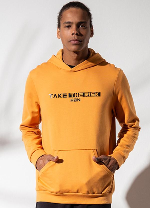 Blusa Moletom Laranja Overcome Overcome Casaco Online