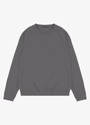 Diametro - Blusão Masculino Malhão Maquinetado Cinza - DIAMETRO