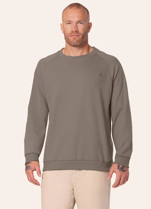 Diametro - Blusão Masculino Malhão Maquinetado Marrom - DIAMETRO