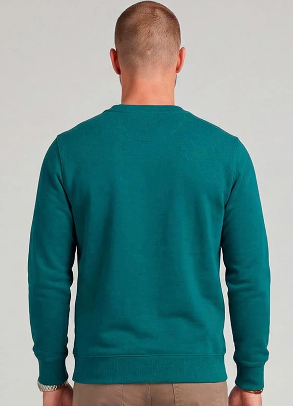 Diametro - Blusão Masculino Moletom 3 Cabos Felpado Verde 2