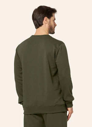 Diametro - Blusão Masculino Moletom 3 Cabos Felpado Verde - DIAMETRO