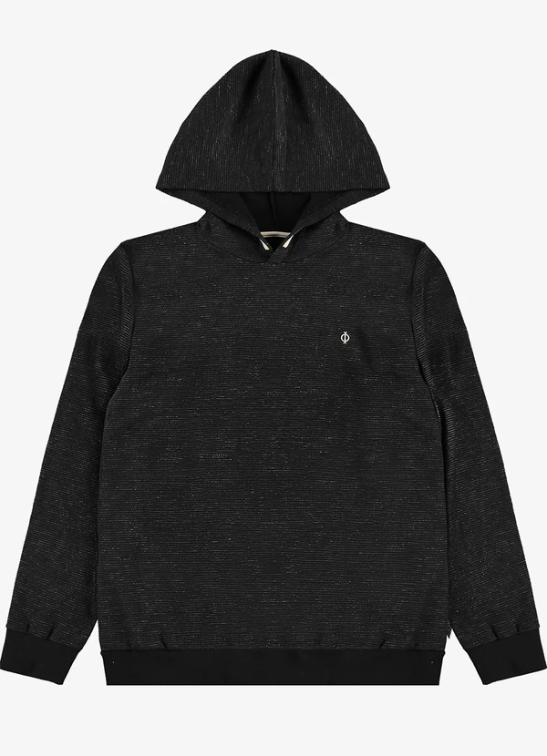 Diametro - Blusão Masculino Moletom com Capuz Preto 5