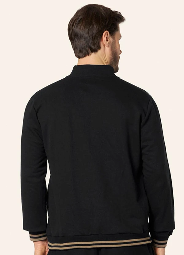 Diametro - Blusão Masculino Moletom Felpado Preto 2