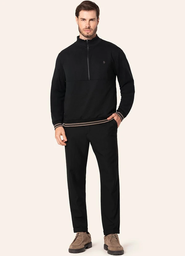 Diametro - Blusão Masculino Moletom Felpado Preto 3