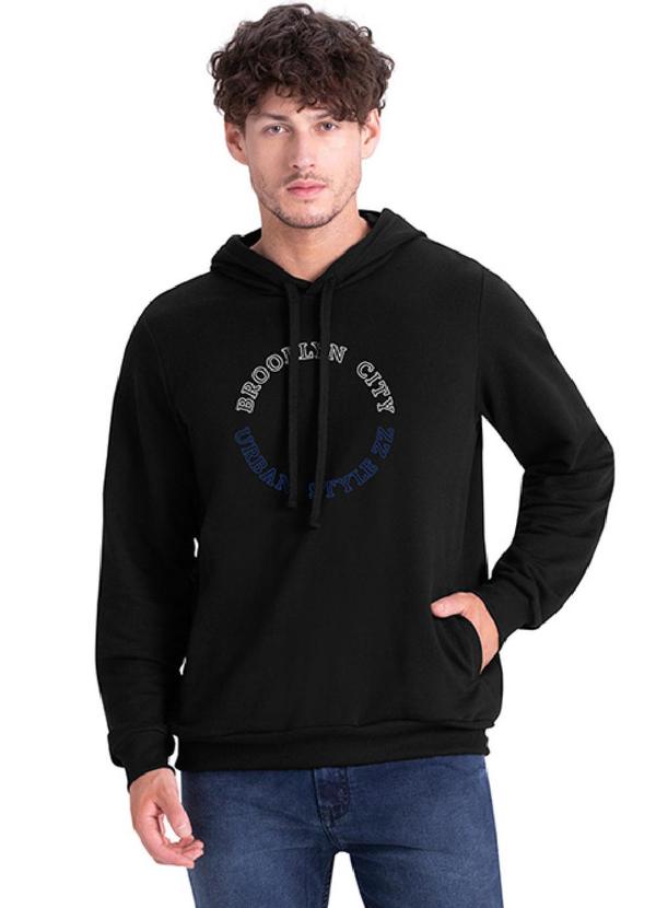 Rezzato - Blusão Moletom City Masculino Preto 1