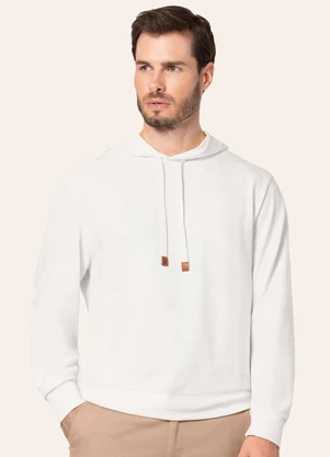 Diametro - Camiseta Manga Longa com Capuz Bege - DIAMETRO