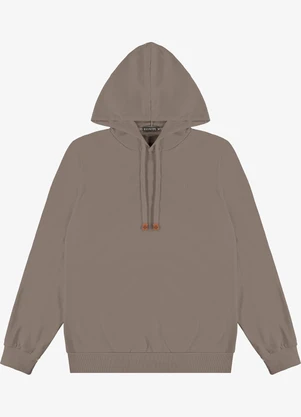 Diametro - Camiseta Manga Longa com Capuz Marrom - DIAMETRO