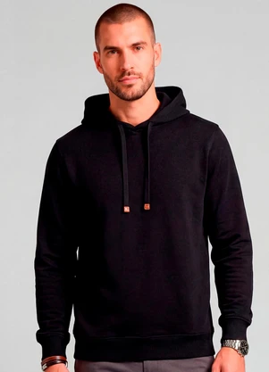 Diametro - Camiseta Manga Longa com Capuz Preto - DIAMETRO