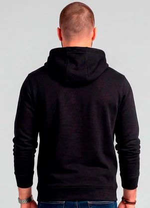 Diametro - Camiseta Manga Longa com Capuz Preto - DIAMETRO