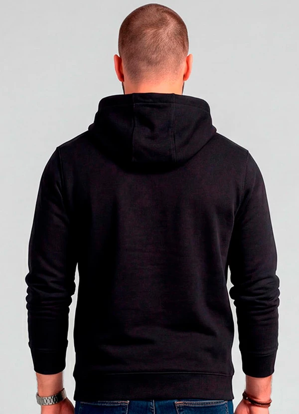 Diametro - Camiseta Manga Longa com Capuz Preto 2