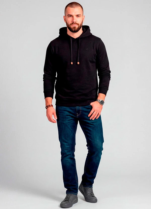 Diametro - Camiseta Manga Longa com Capuz Preto 4