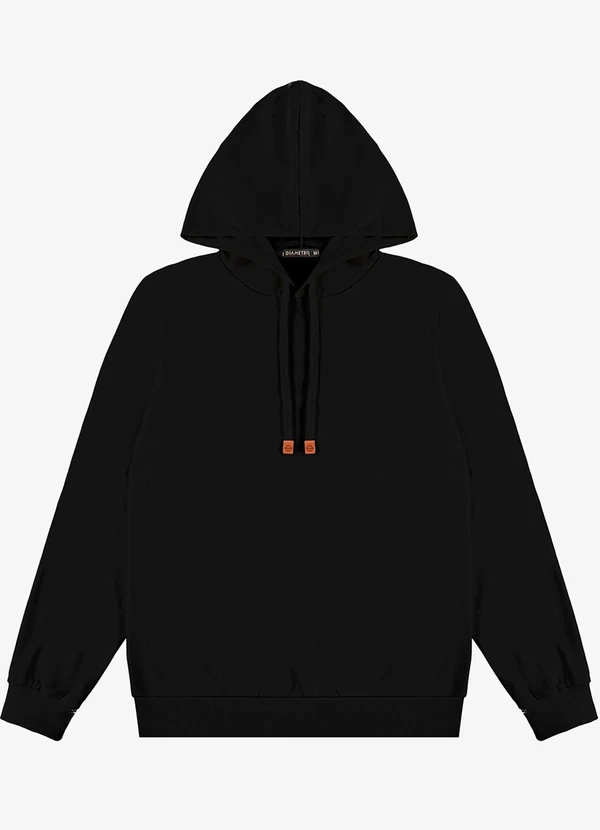Diametro - Camiseta Manga Longa com Capuz Preto 5