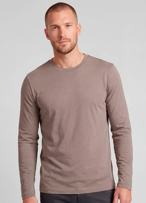 Diametro - Camiseta Manga Longa Marrom - DIAMETRO