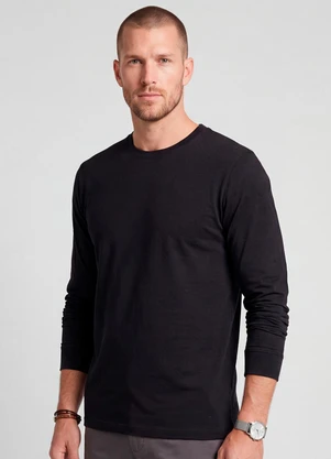 Diametro - Camiseta Manga Longa Preto - DIAMETRO