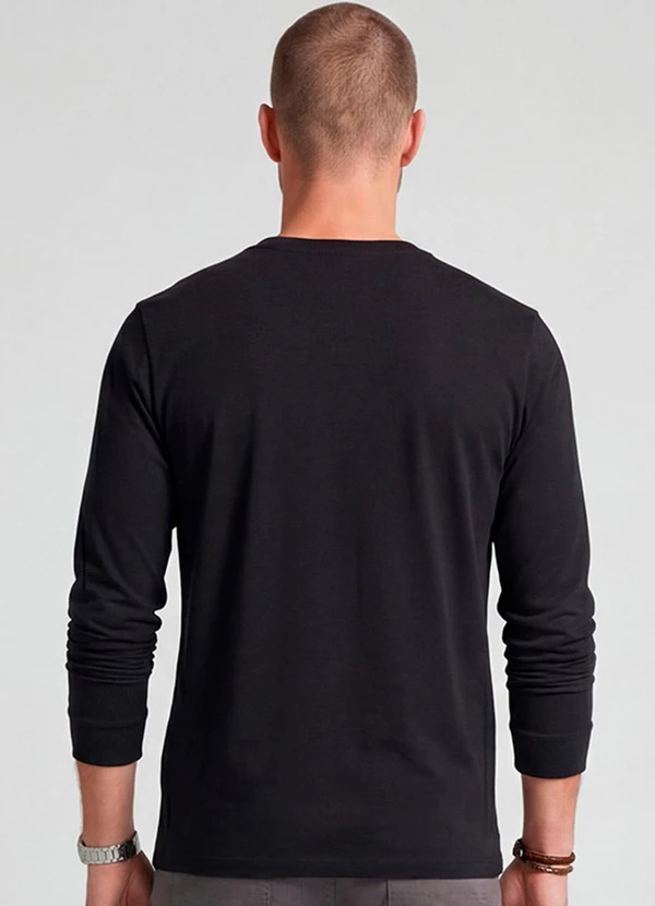 Diametro - Camiseta Manga Longa Preto 2