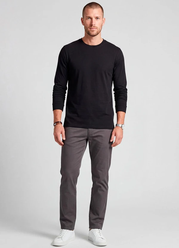 Diametro - Camiseta Manga Longa Preto 3