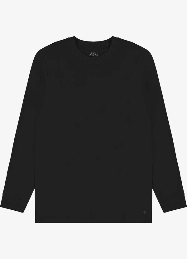 Diametro - Camiseta Manga Longa Preto 5