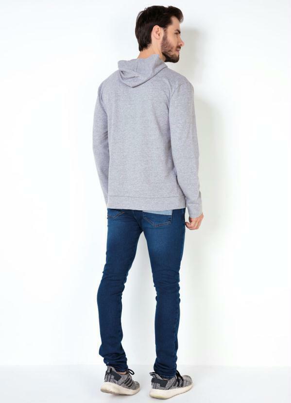 Outlet - Casaco com Capuz e Bolso Frontal Mescla 5