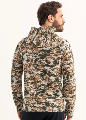 Moda Pop - Casaco com Gorro e Bolso Camuflado - MODA POP