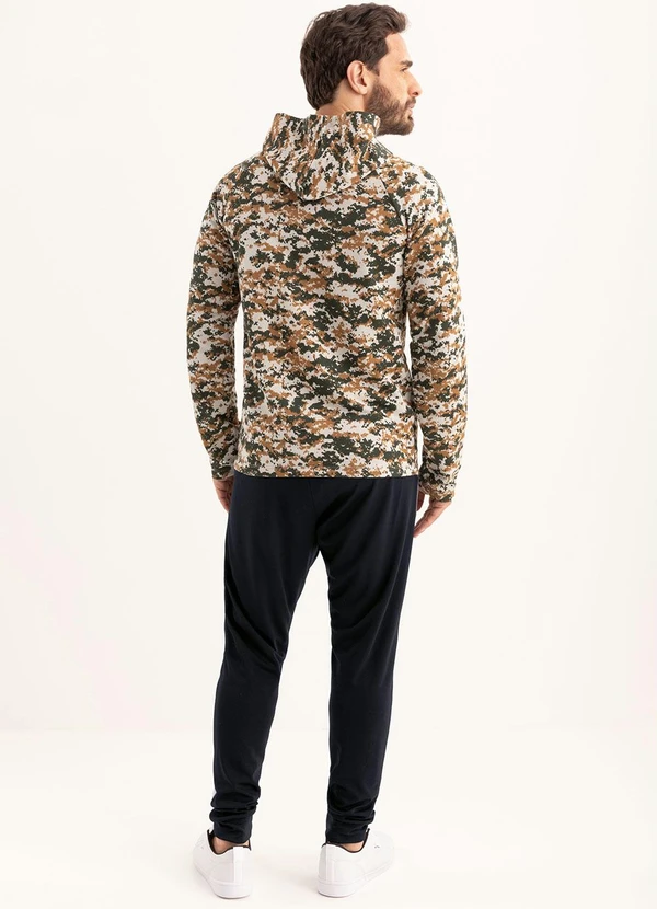 Moda Pop - Casaco com Gorro e Bolso Camuflado 4