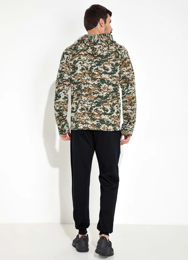 Moda Pop - Casaco com Gorro e Bolso Camuflado 8