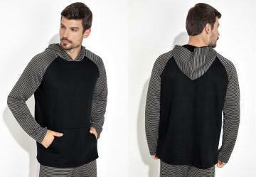 Casaco com Gorro Preto