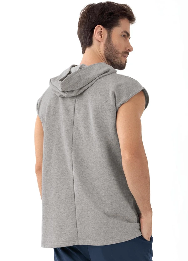 Moda Pop - Casaco Mescla Claro em Moletinho 2