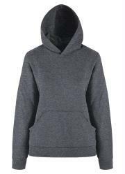 Casaco Mescla com Capuz e Bolso Basicamente