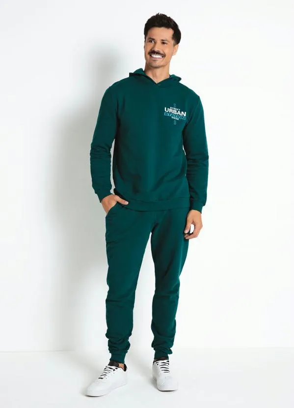 Moda Pop - Casaco Verde com Capuz 3