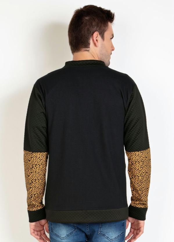 Outlet - Jaqueta Bomber Preta Animal Print 2