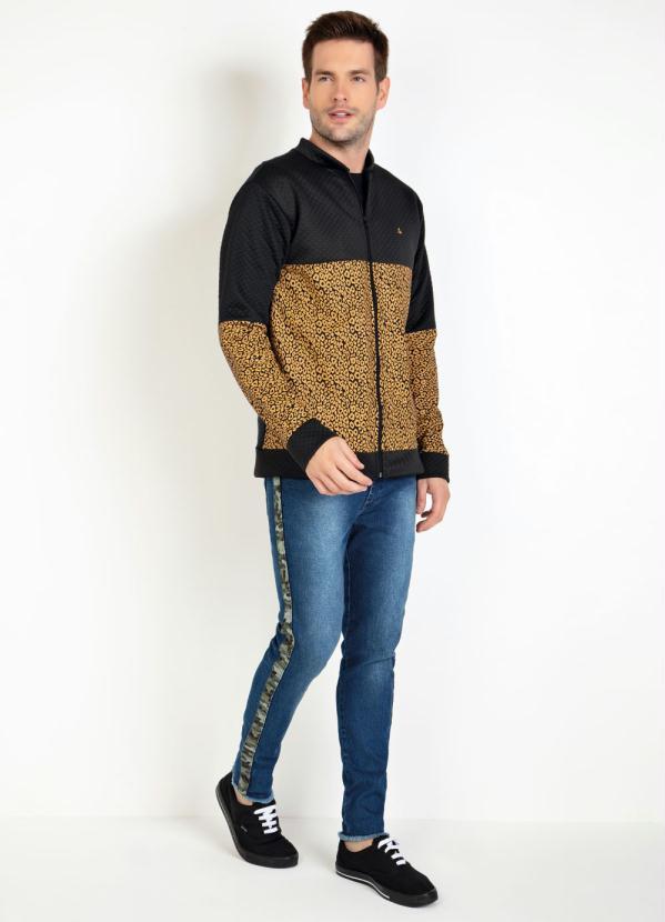 Outlet - Jaqueta Bomber Preta Animal Print 3